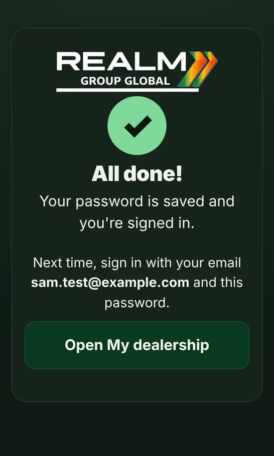 Step 3: Open My dealership